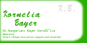 kornelia bayer business card